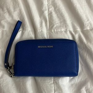 Blue Michael Kors Wallet